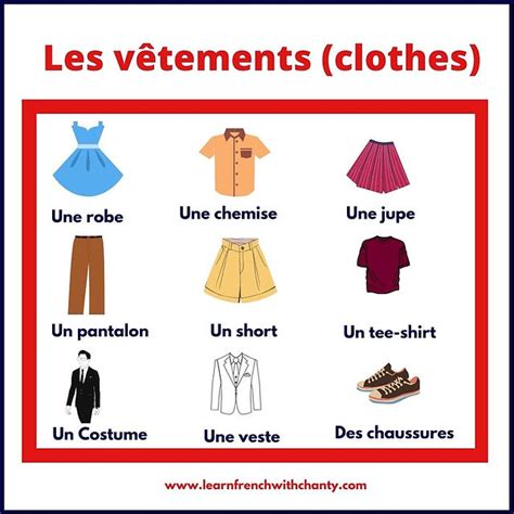 fashion synonyms in french|describing clothes in french.